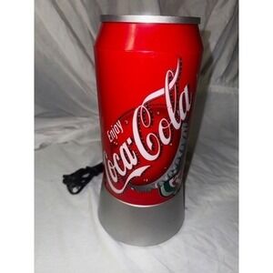 Coca Cola Can Desk Lamp Night Light Novelty Collectible Red Silver